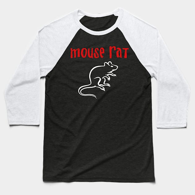 mouse rat Baseball T-Shirt by Bertoni_Lee